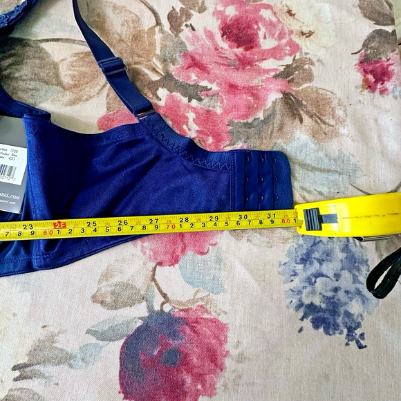 NWT Dominique Mystique Comfort Fit Seamless Minimizer Bra Size 42G Navy Blue - Picture 9 of 12